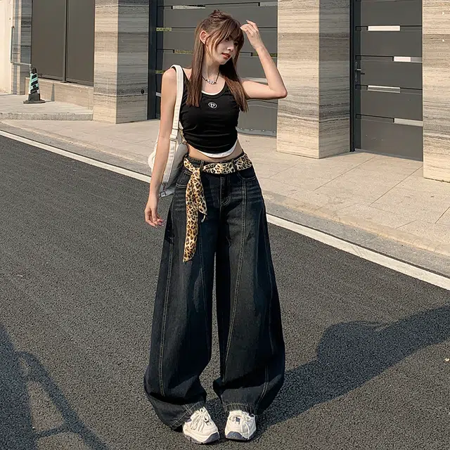 玫丝朵 优雅时尚百搭显瘦牛仔裤 女款