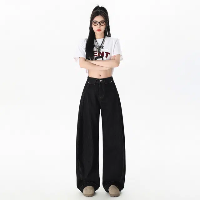 玫丝朵 休闲简约舒适百搭牛仔裤 女款