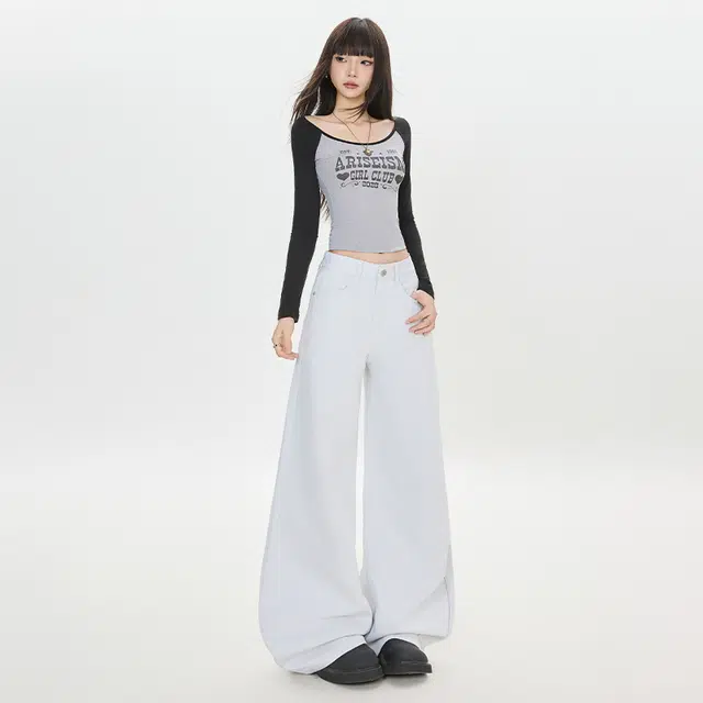 玫丝朵 休闲简约百搭时尚牛仔裤 女款