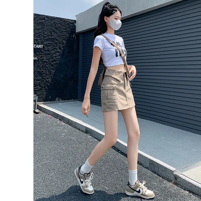 玫丝朵 复古休闲时尚百搭舒适简约牛仔短裙 女款