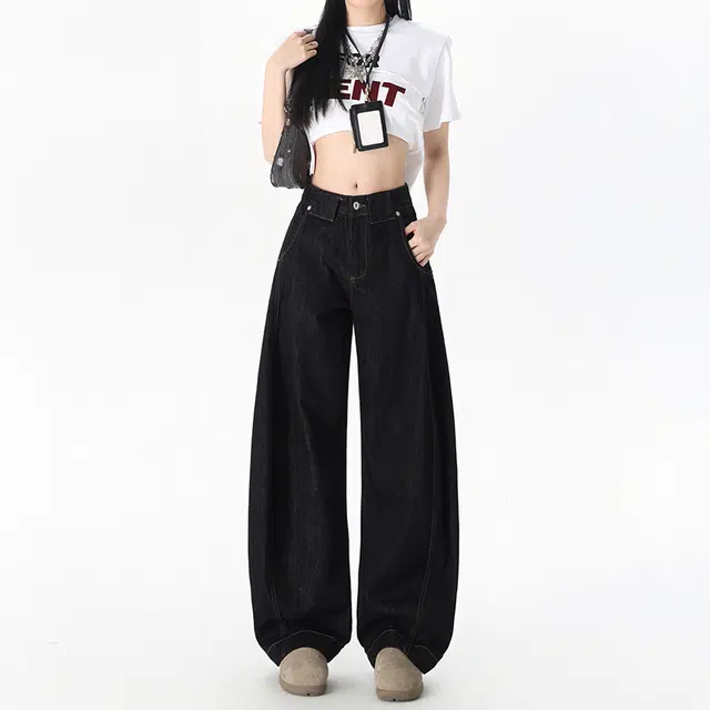 玫丝朵 休闲简约舒适百搭牛仔裤 女款