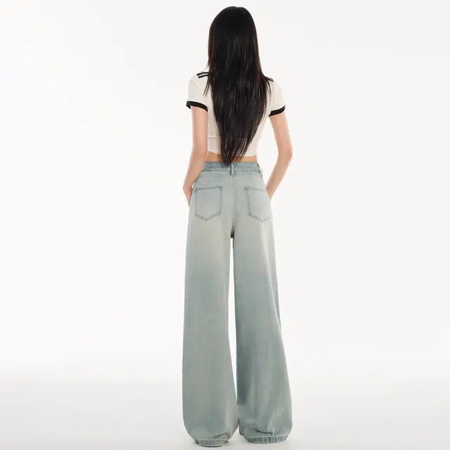 玫丝朵 优雅时尚舒适气质百搭牛仔裤 女款