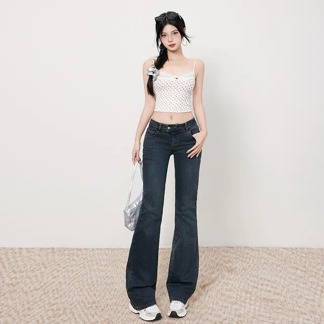 玫丝朵 通勤简约舒适时尚休闲百搭牛仔裤 女款