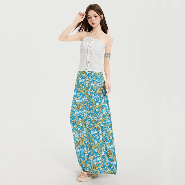 玫丝朵 美式纯欲风抽褶修身时尚百搭上衣抹胸 女款