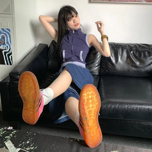 玫丝朵 甜辣百搭千禧风背心 女款 午夜蓝