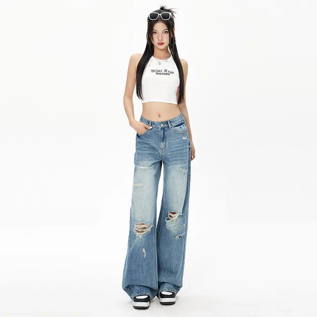 玫丝朵 气质舒适百搭牛仔裤 女款