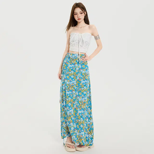 玫丝朵 美式纯欲风抽褶修身时尚百搭上衣抹胸 女款