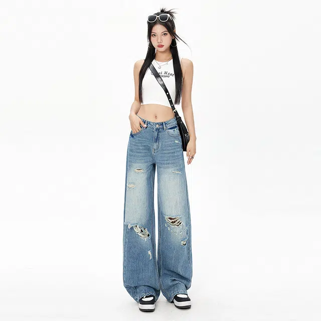 玫丝朵 气质舒适百搭牛仔裤 女款