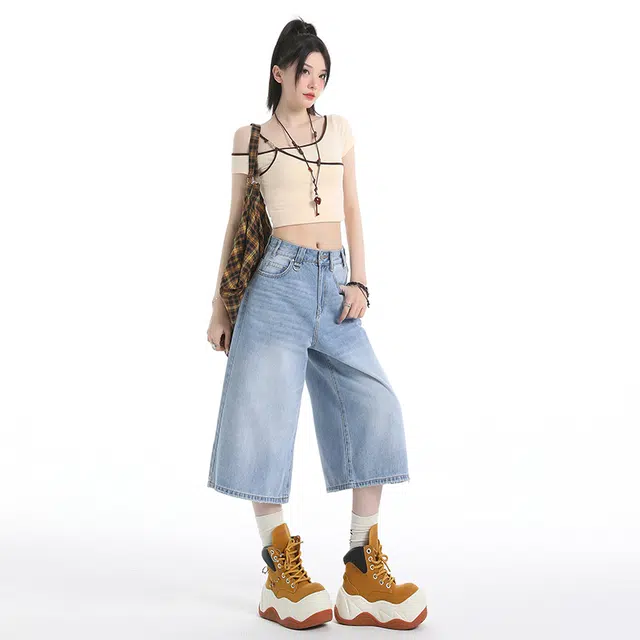 玫丝朵 舒适休闲简约百搭牛仔裤 女款