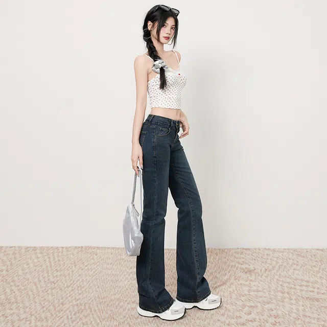 玫丝朵 通勤简约舒适时尚休闲百搭牛仔裤 女款