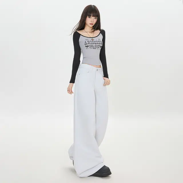 玫丝朵 休闲简约百搭时尚牛仔裤 女款