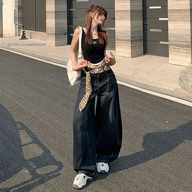 玫丝朵 优雅时尚百搭显瘦牛仔裤 女款