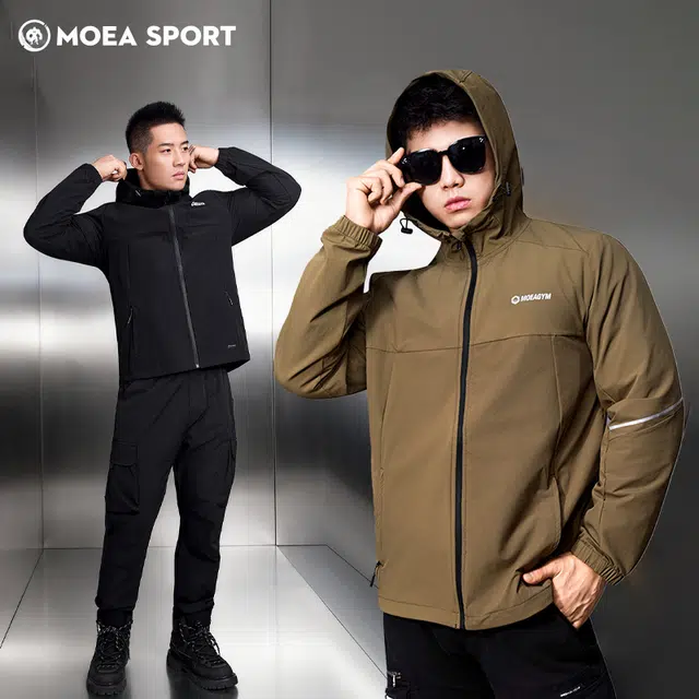 墨立方 户外训练骑行防风防水夹克外套 男款