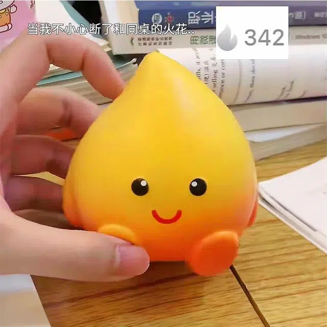 纯兔鼠 小火人精灵玩偶 捏捏乐/按按乐