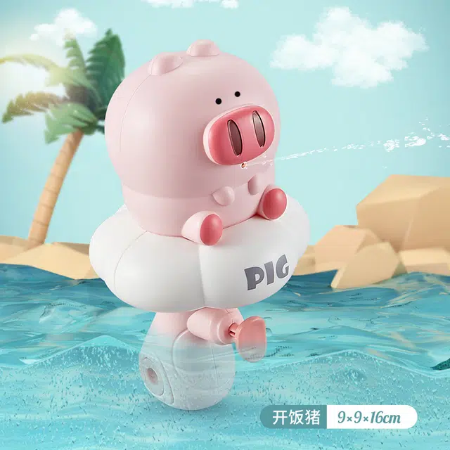 纯兔鼠 动物水枪 萌趣可爱按压小水枪 喷水呲滋夏季戏水沙滩 玩具