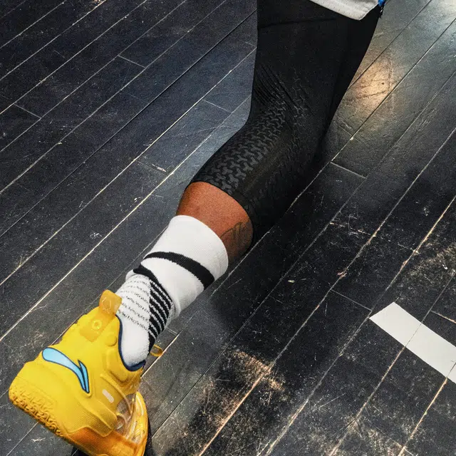 左右力量 液态氨纶速干裤高弹训练透气跑步健身压缩裤篮球紧身裤七分运动长裤 男女同款