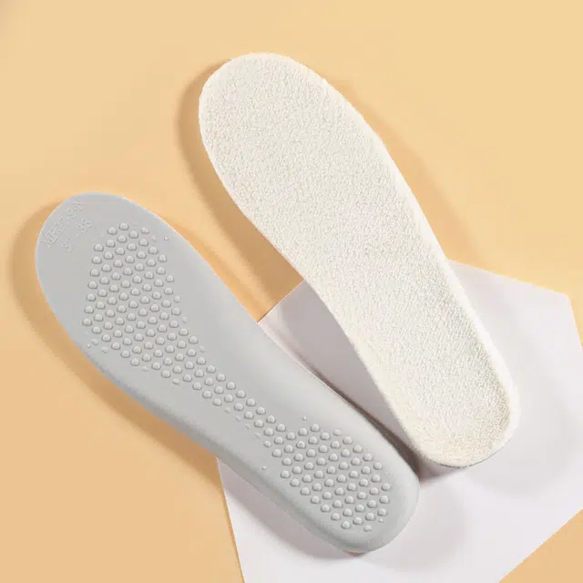 迈高乐 乳胶加绒加厚保暖垫防寒吸汗防臭软底舒适超软防痛 歌圈绒 鞋垫 男女同款情侣款