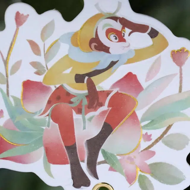 上美影 大闹天宫齐天大圣美猴王孙悟空 家居车载通用创意风铃 谷圈挂件