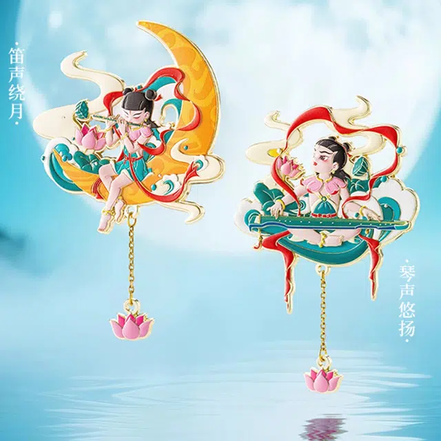 上美影 哪吒 闹海系列 民俗挂坠磁贴装饰贴磁吸饰品 谷圈冰箱贴