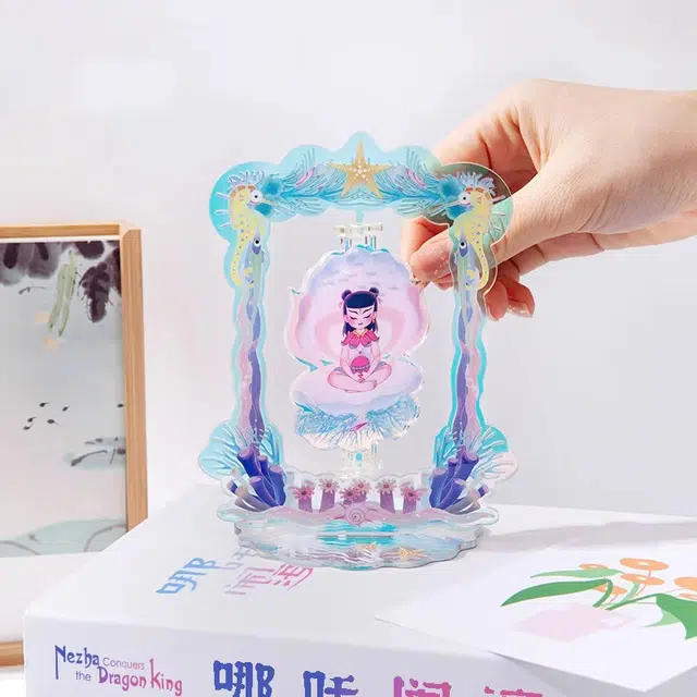 上美影 哪吒脑海系列 创意美学转好运亚克力摆件