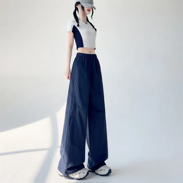 思蓓儿 简单版速干面料工装裤百搭显瘦大码休闲裤 女款