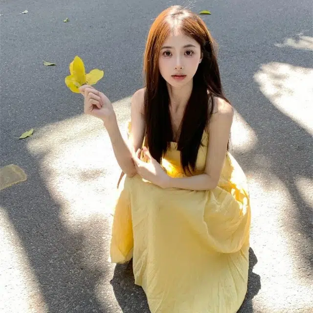 思蓓儿 法式收腰气质长裙海边度假裙子吊带连衣裙 女款