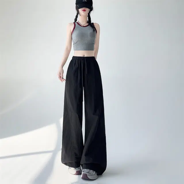 思蓓儿 简单版速干面料工装裤百搭显瘦大码休闲裤 女款