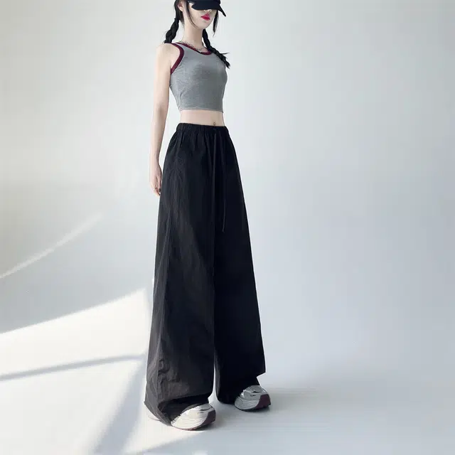 思蓓儿 简单版速干面料工装裤百搭显瘦大码休闲裤 女款