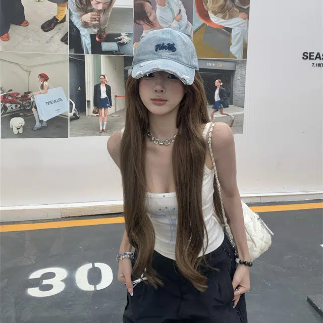 思蓓儿 修身十字架印花闪钻吊带内搭背心 女款