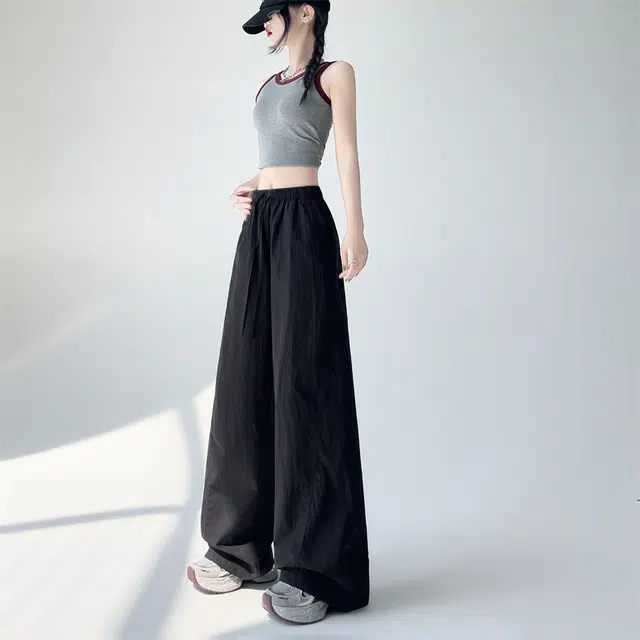思蓓儿 简单版速干面料工装裤百搭显瘦大码休闲裤 女款