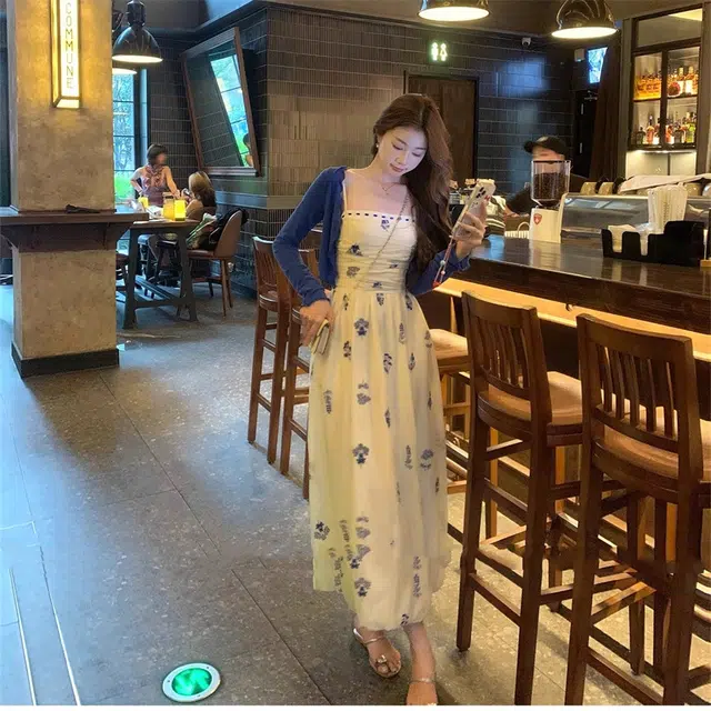 思蓓儿 时尚简约长袖舒适百搭裙子裙装套装 女款