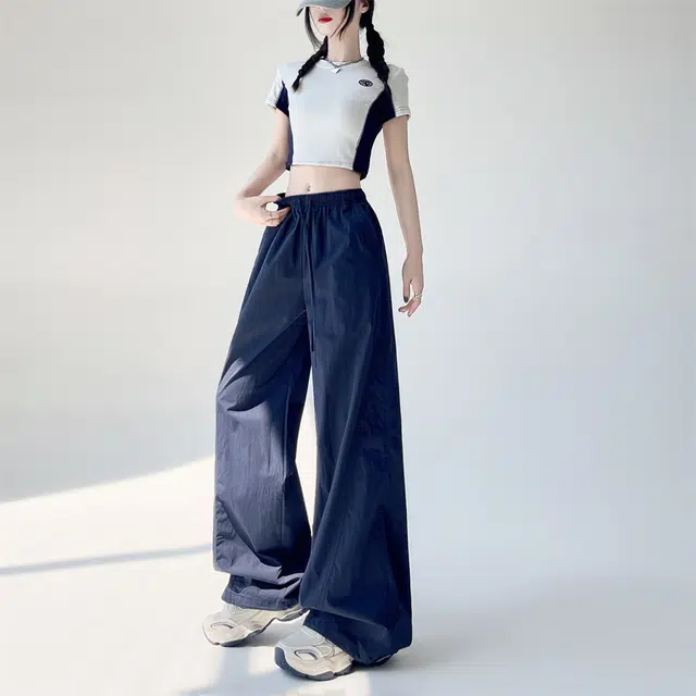 思蓓儿 简单版速干面料工装裤百搭显瘦大码休闲裤 女款
