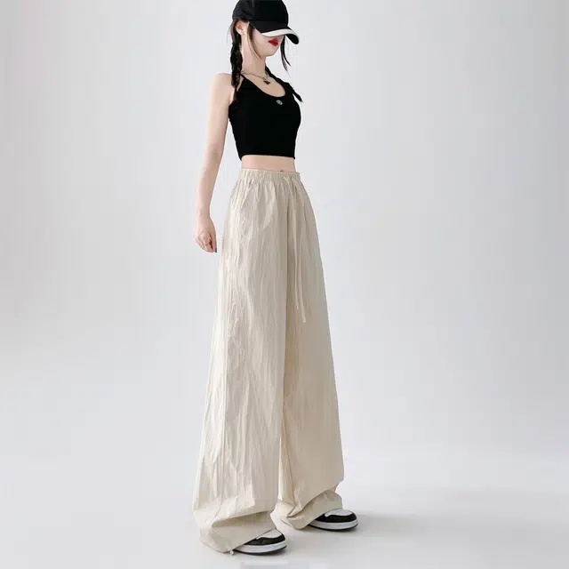 思蓓儿 简单版速干面料工装裤百搭显瘦大码休闲裤 女款