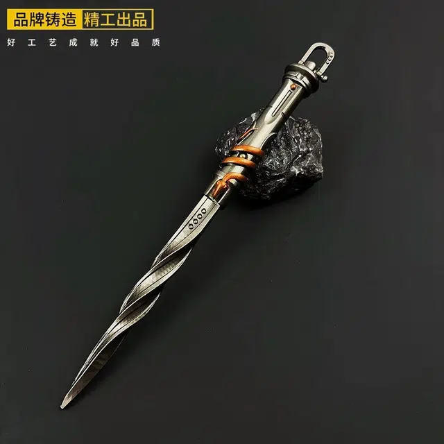乐智由我 暗区突围周边彻甲盘牙短刃武器 金属工艺品 成品模型
