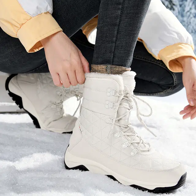 祥冠 防滑耐磨 高筒 雪地靴 男女同款