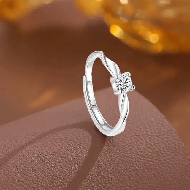 【999纯银丨免费定制刻字丨赠告白贺卡】 福韵金 六桂福珠宝 莫比乌斯恋爱频率对戒相爱同频开口可调节一对 足银 礼盒戒指 男女同款情侣款