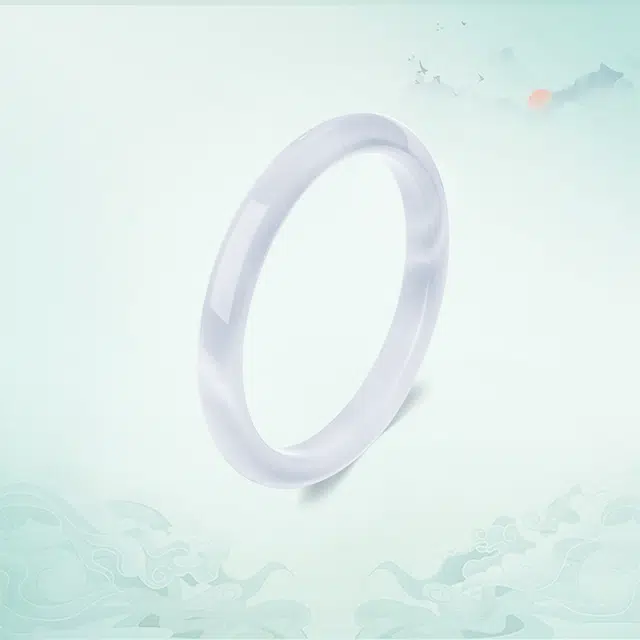 福韵金 【点收藏 赠古法素圈】新中式水墨丹青贵妃美人镯古风白月光气质素雅猫眼石清冷素雅温婉复古旗袍汉服有钱花手饰 首饰 手镯 女款