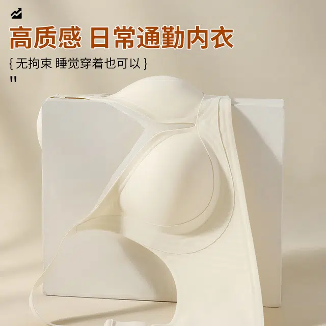 都市丽人 聚拢提拉冰丝凉感无痕侧收防下垂性感网纱纯欲风文胸 女款