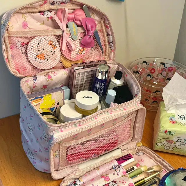爱鼎琪可爱女便携大容量旅行包手提防水化妆品护肤品收纳包洗漱包