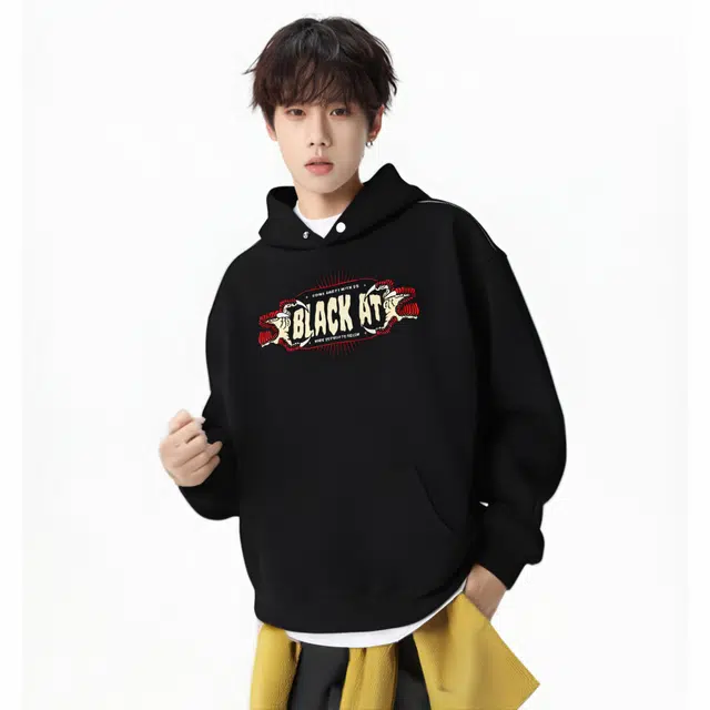 BLACK AT LOGO