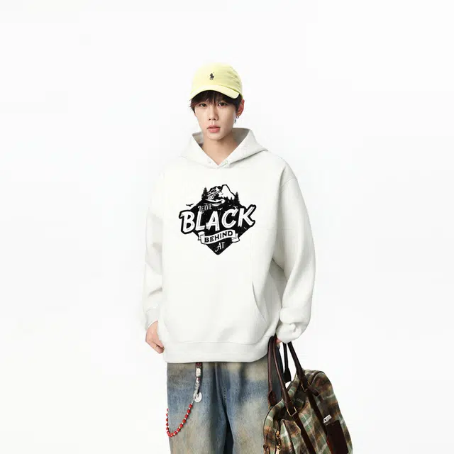 BLACK AT LOGO