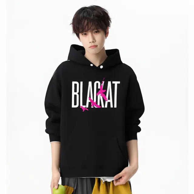 BLACK AT LOGO