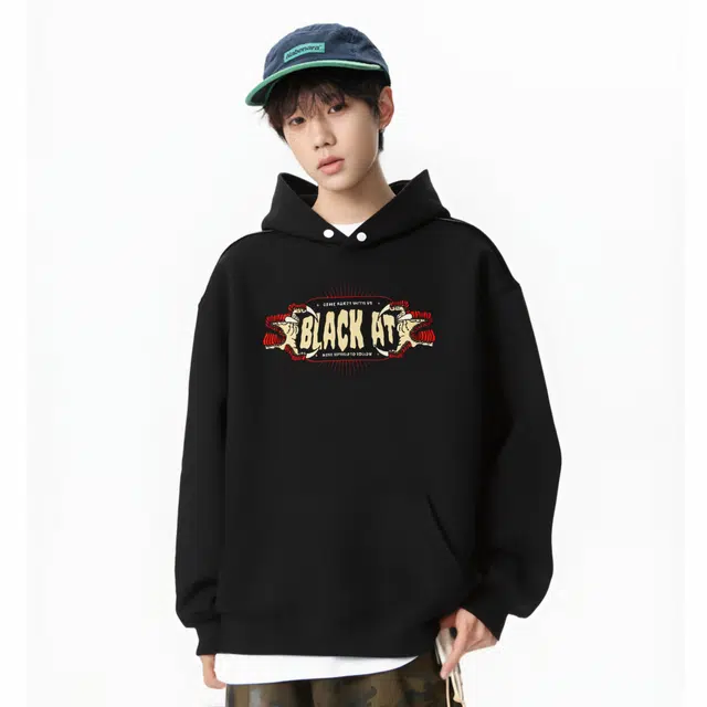 BLACK AT LOGO