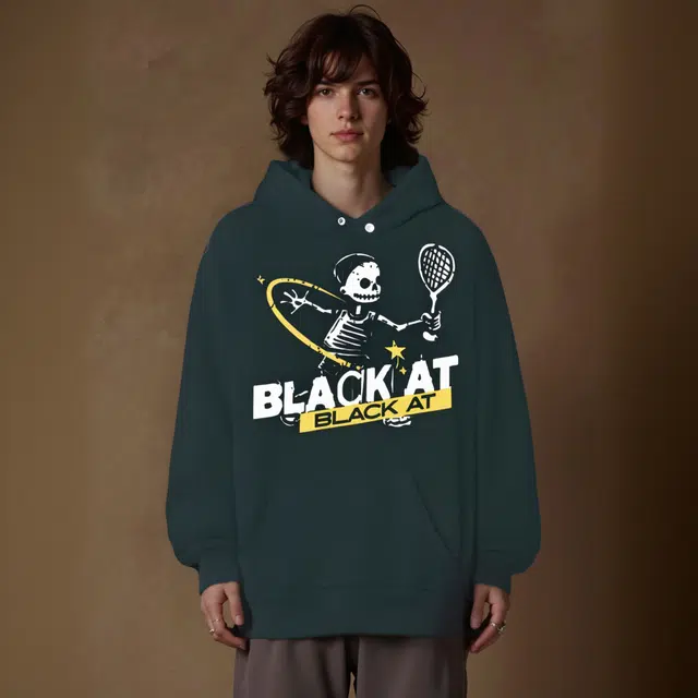 BLACK AT oversize