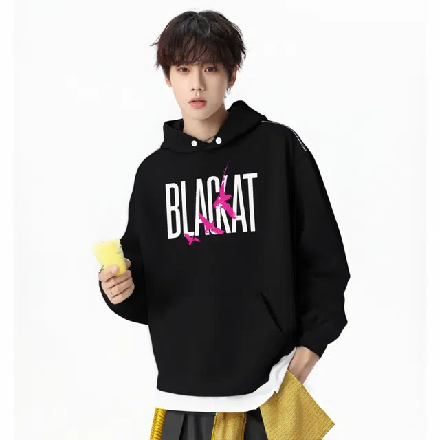 BLACK AT LOGO