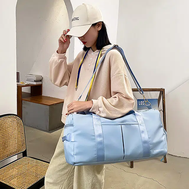 维多利亚旅行者 休闲大容量干湿分离独立鞋仓训练多功能 牛津布 健身包单肩包斜挎包游泳包旅行包 常规 男女同款情侣款 多色