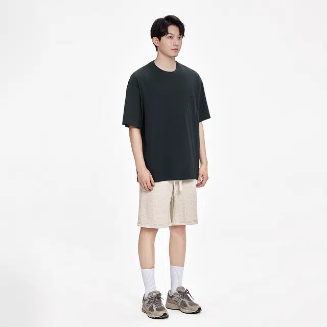 棉的美学 阔腿五分裤夏季薄款中裤高腰垂感休闲短裤 男女同款