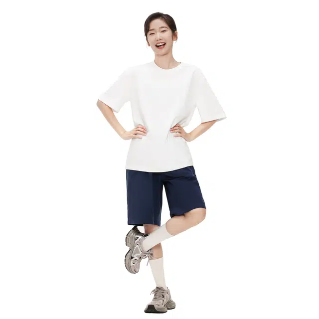 棉的美学 美式复古潮流直筒百搭运动工装短裤 男女同款