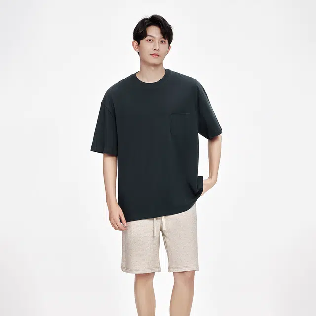 棉的美学 阔腿五分裤夏季薄款中裤高腰垂感休闲短裤 男女同款