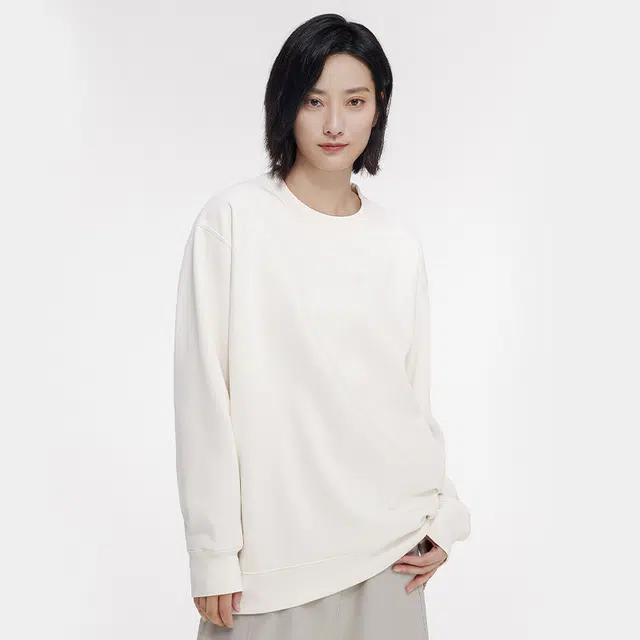 棉的美学 加绒加厚套头休闲舒适纯色卫衣 男女同款